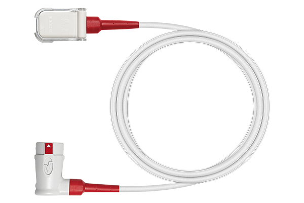 Product - Red 25 LNC RA - LNCS Series 25-pin SpO2 Patient Cable with Right Angle Connector